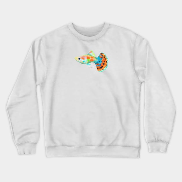 Mosaic Guppy Fish Crewneck Sweatshirt by julianamotzko